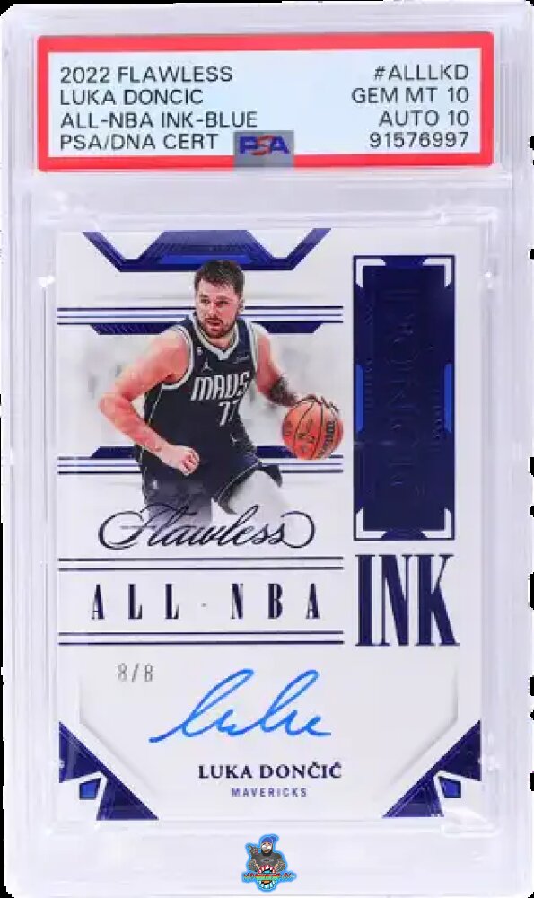 2022 Panini Flawless All-Nba Ink Blue Luka Doncic #1 /8