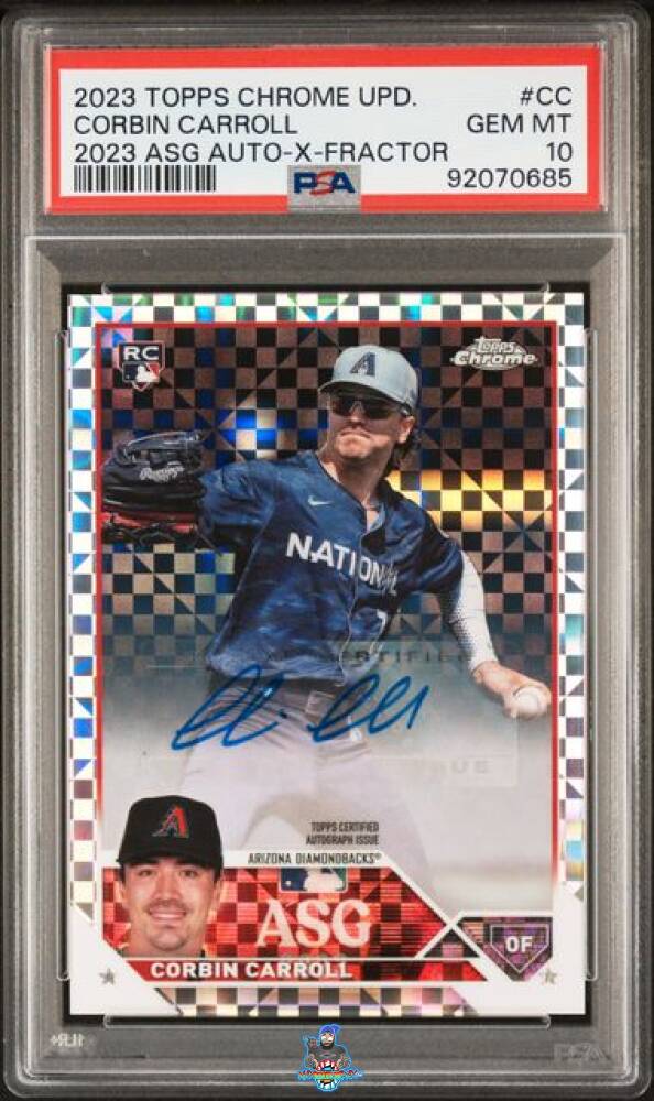 2023 Topps Chrome Update '23 All Star Game Autograph Xfractor Corbin Carroll #ASGA-CC /125