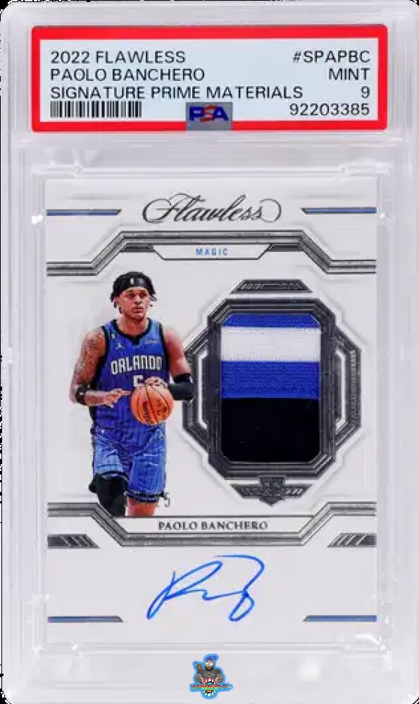 2022 Panini Flawless Signature Prime Material Paolo Banchero #SPA-PBC /25