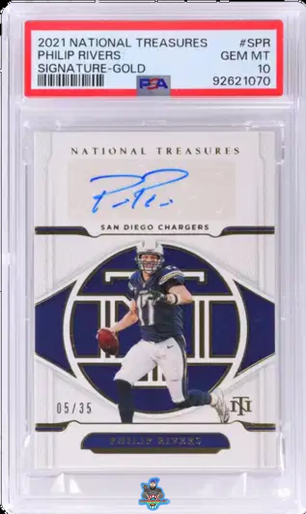 2021 National Treasures Signature Gold Philip Rivers #24 /35