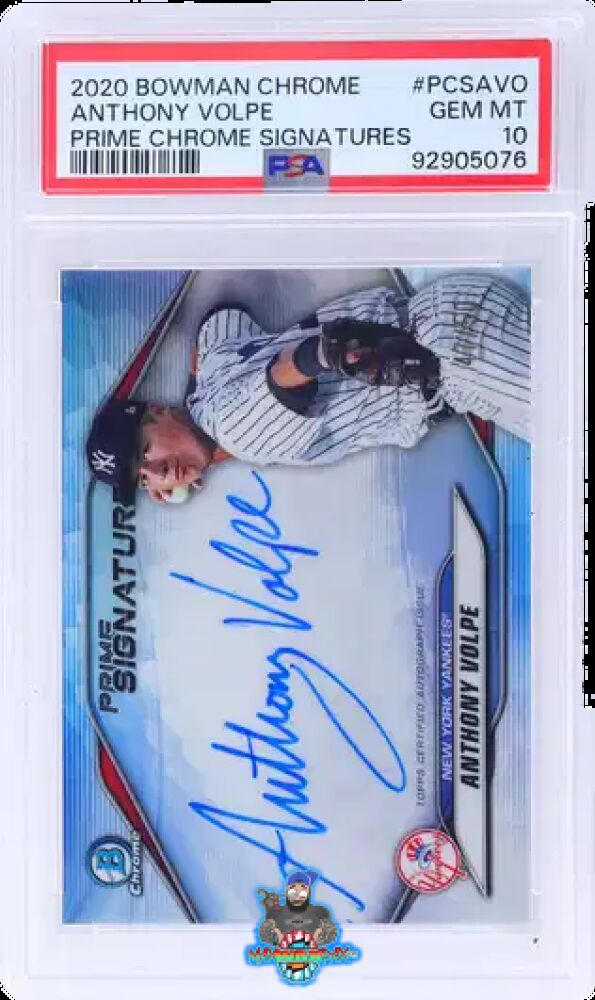 2020 Bowman Chrome Prime Chrome Signature Anthony Volpe #PCSAVO /50