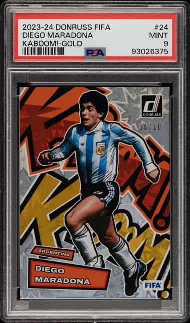 2024 Donruss Fifa Kaboom! Gold Diego Maradona #24 /10