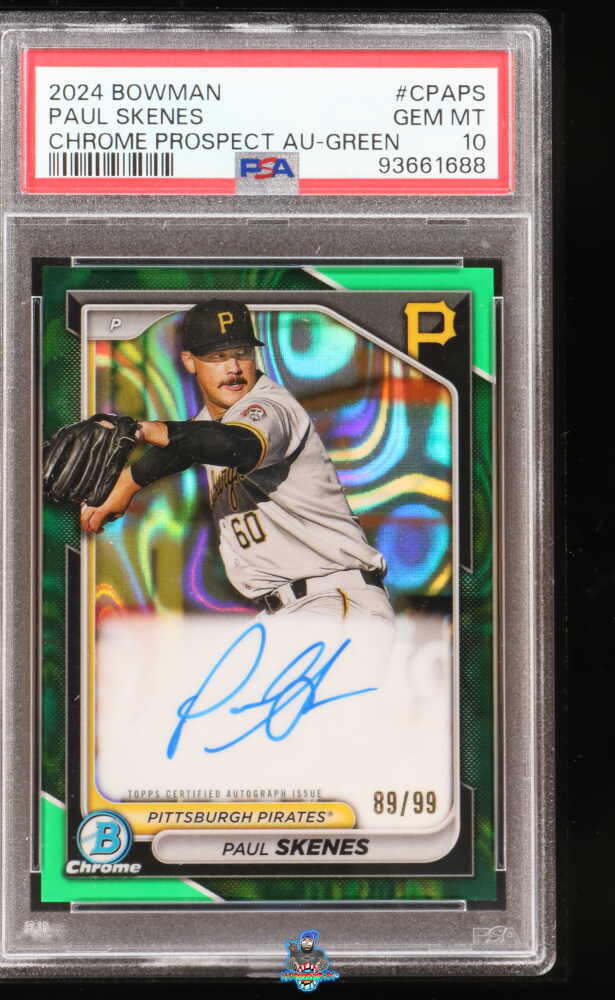 2024 Bowman Chrome Prospect Autograph Green Paul Skenes #CPAPS /99