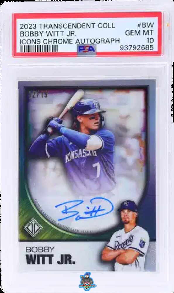 2023 Topps Transcendent Collection Icons Chrome Autograph Bobby Witt Jr. #CAV-BW /15