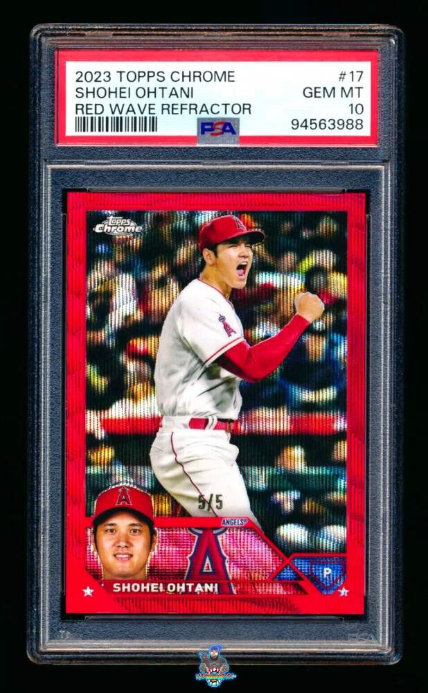 2023 Topps Chrome Red Wave Refractor Shohei Ohtani #17