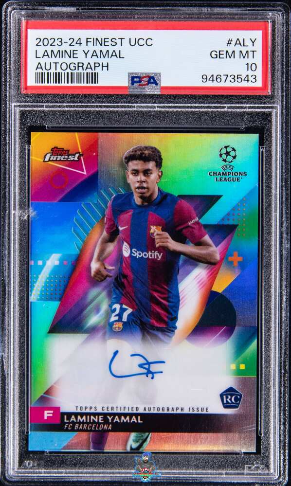 2023 Topps Finest UEFA Club Competition Autograph Lamine Yamal #ALY