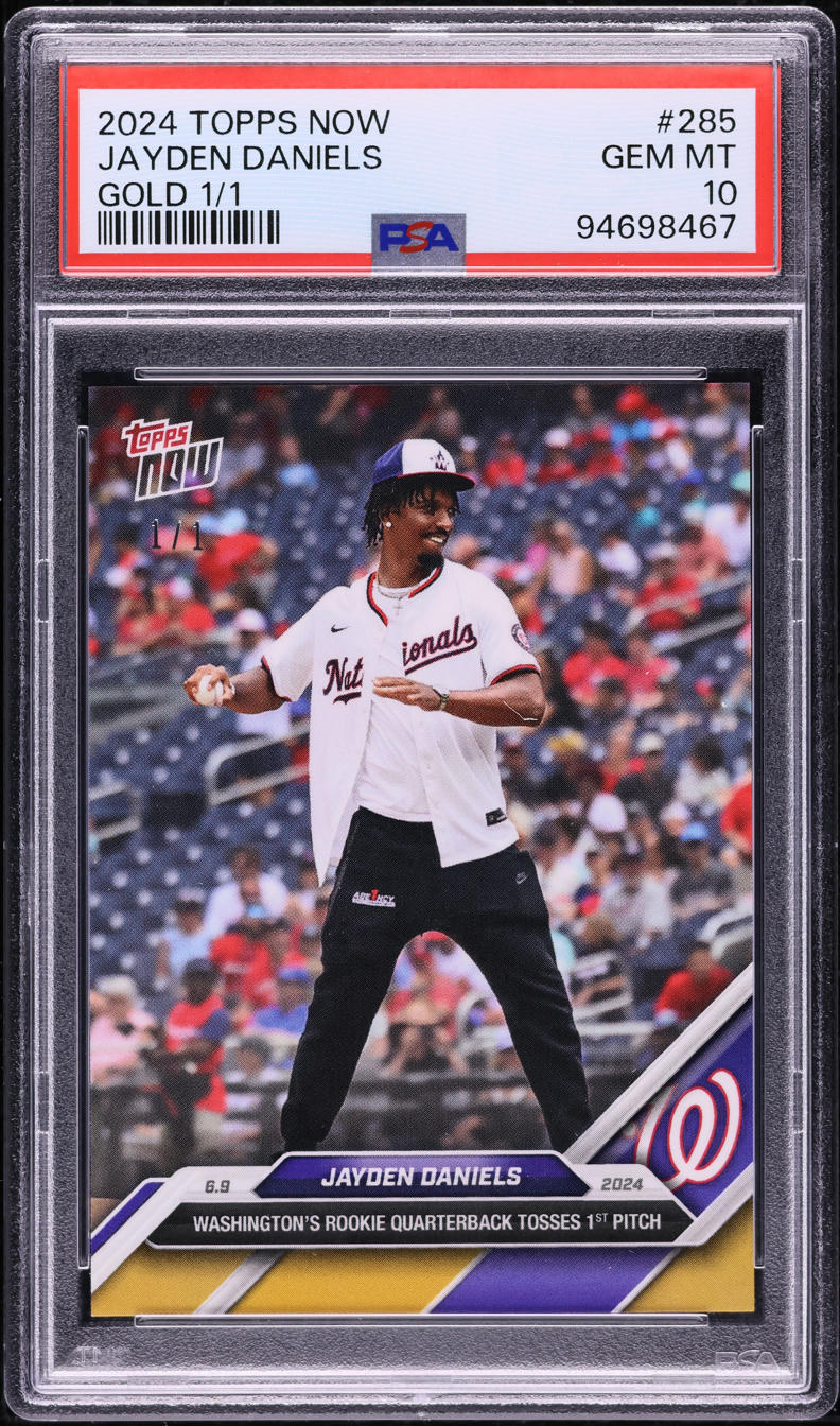 2024 Topps Now Gold Jayden Daniels #285