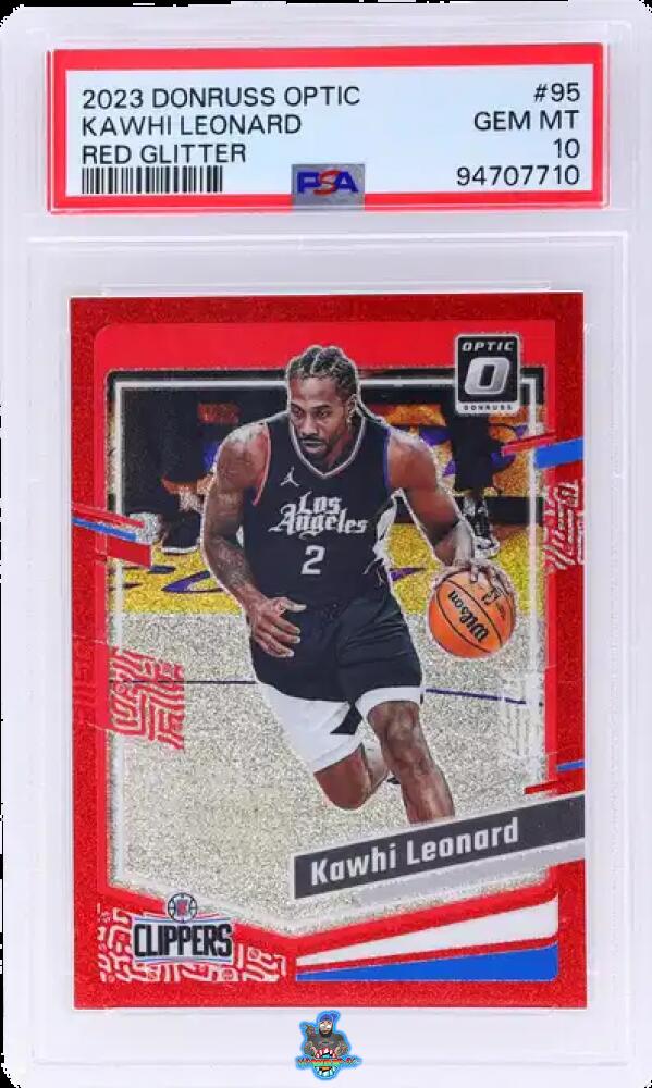 2023 Donruss Optic Base Red Glitter Kawhi Leonard #95 /75