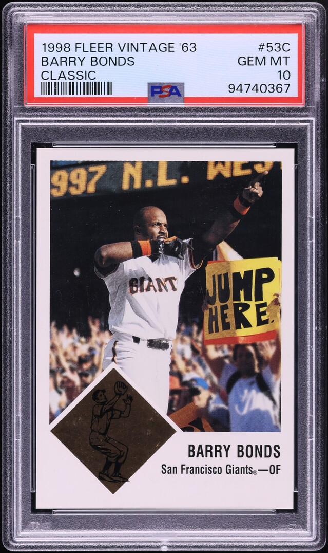 1998 Fleer Vintage 63 Barry Bonds Classic