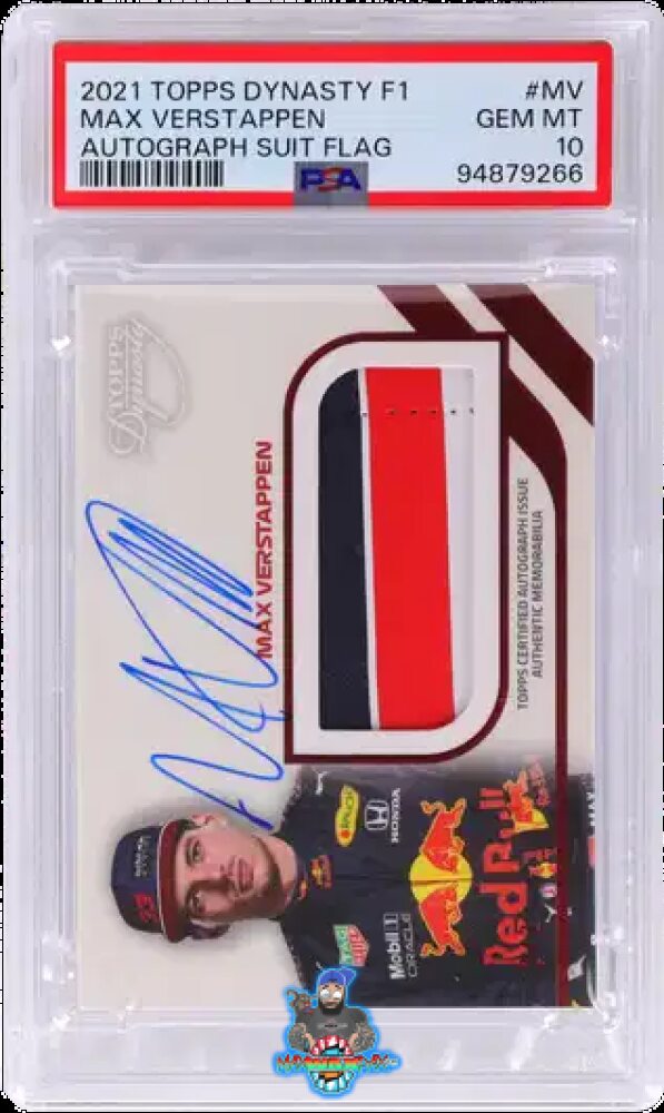 2021 Topps Dynasty Formula 1 Autograph Suit Flag Patch Max Verstappen #MV /2