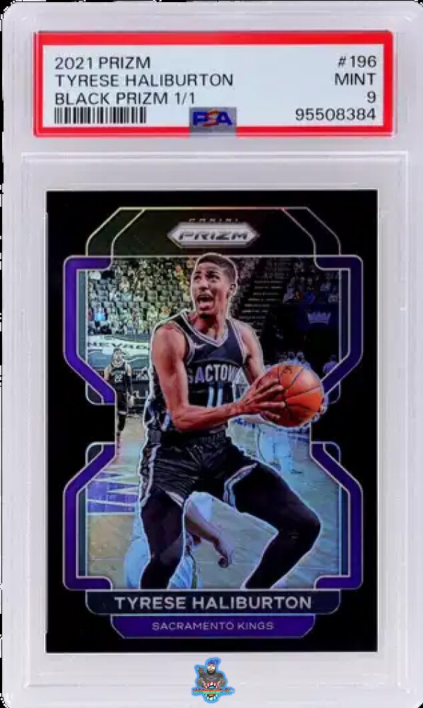 2021 Panini Prizm Black Prizm Tyrese Haliburton #196 /1