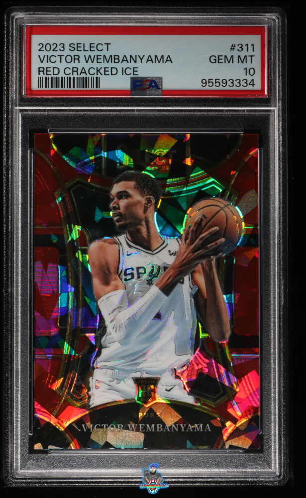 2023 Panini Select Mezzanine Level Red Cracked Ice Prizm Victor Wembanyama #311