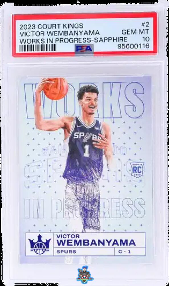 2023 Panini Court Kings Works In Progress Sapphire Victor Wembanyama #2 /25