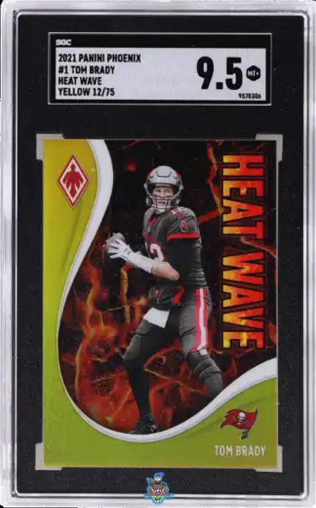 2021 Panini Phoenix Heat Wave Yellow Tom Brady #1 /75