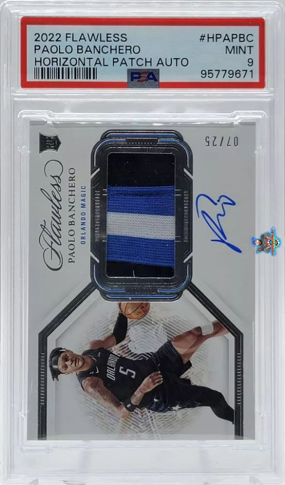 2022 Panini Flawless Horizontal Patch Autograph Paolo Banchero #HPA-PBC /25