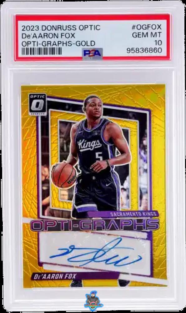 2023 Donruss Optic Opti-Graphs Gold De'Aaron Fox #OG-FOX /10