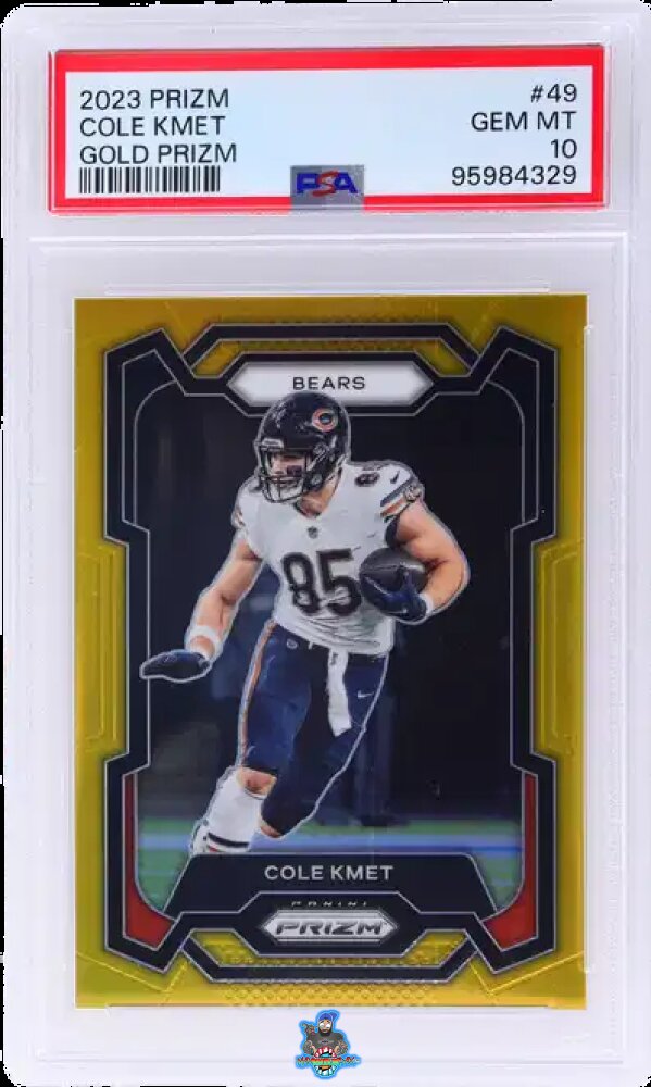 2023 Panini Prizm Gold Prizm Cole Kmet #49 /10
