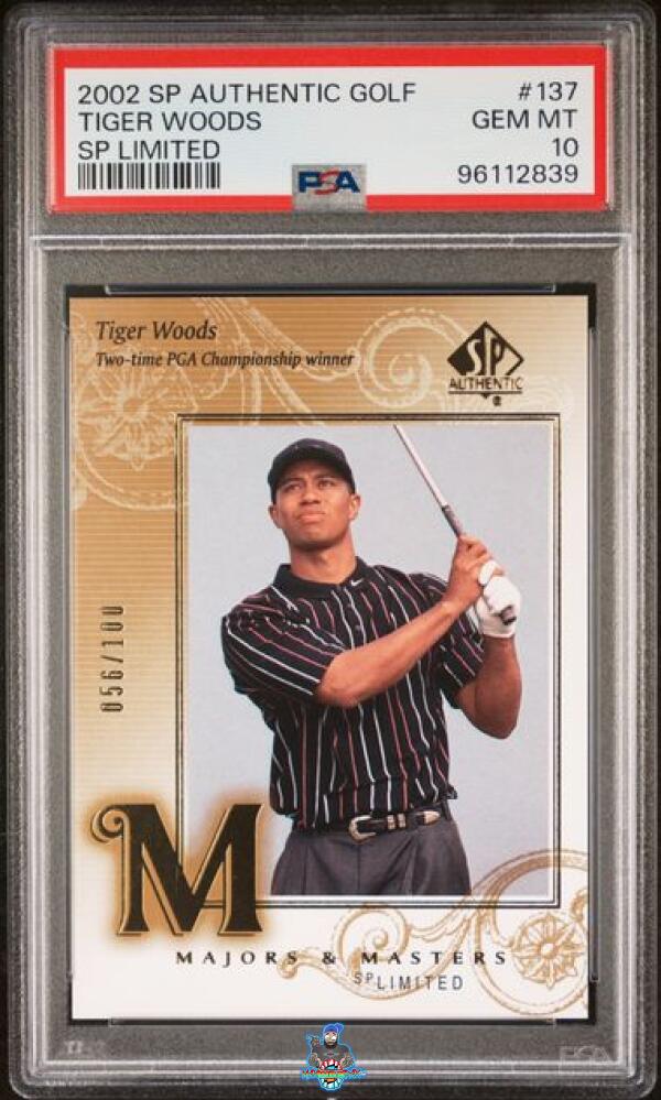 2002 SP Authentic SP Limited Tiger Woods #137 /100