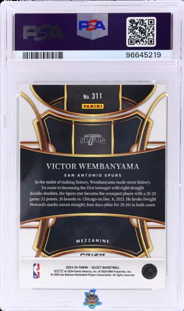 2023 Panini Select Mezzanine Level Tectonic Victor Wembanyama #311