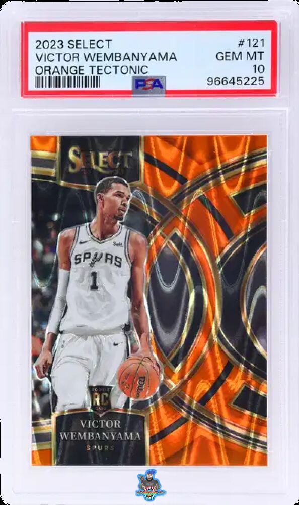 2023 Panini Select Premier Level Orange Tectonic Victor Wembanyama #121