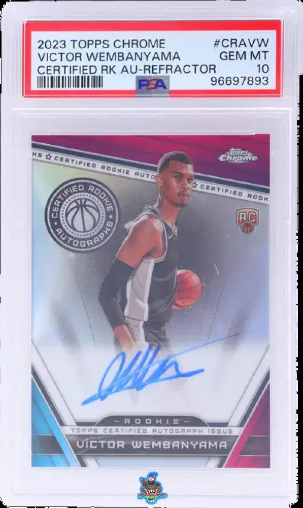 2023 Topps Chrome Certified Rookie Autograph Refractor Victor Wembanyama #CRAVW