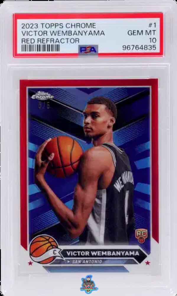 2023 Topps Chrome Red Refractor Victor Wembanyama #1 /5