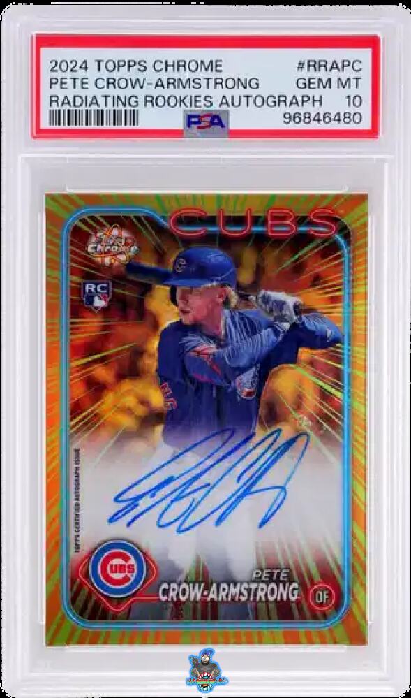 2024 Topps Chrome Radiating Rookies Autograph Pete Crow-Armstrong #RRAPC /23