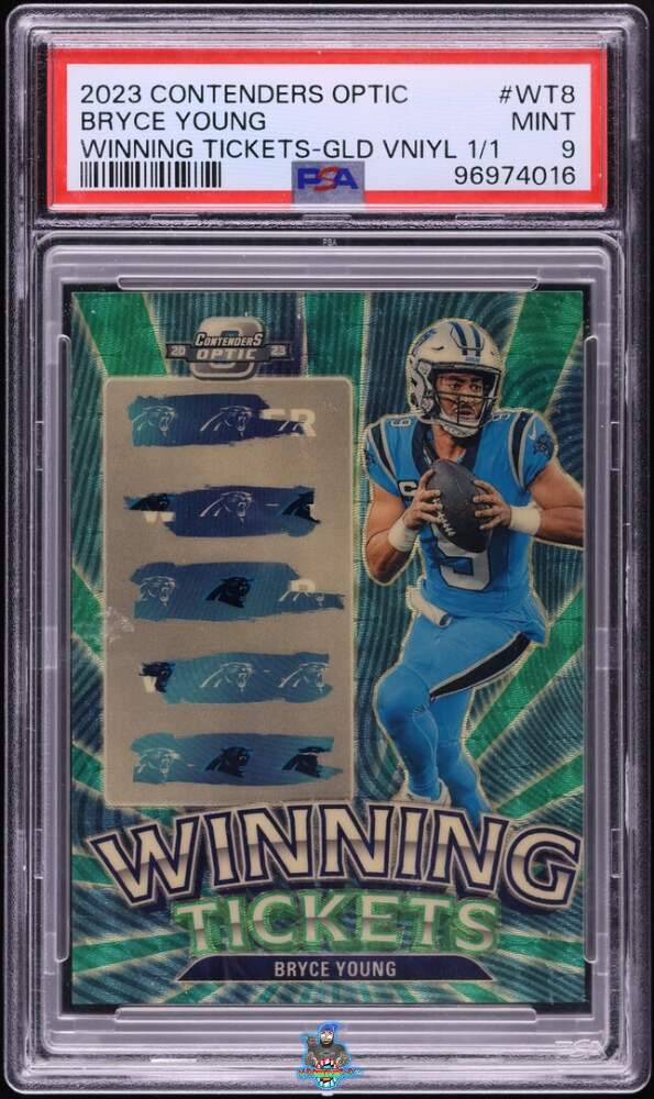 2023 Panini Contenders Optic Winning Tickets Gld Vniyl 1/1 Bryce Young #WT8