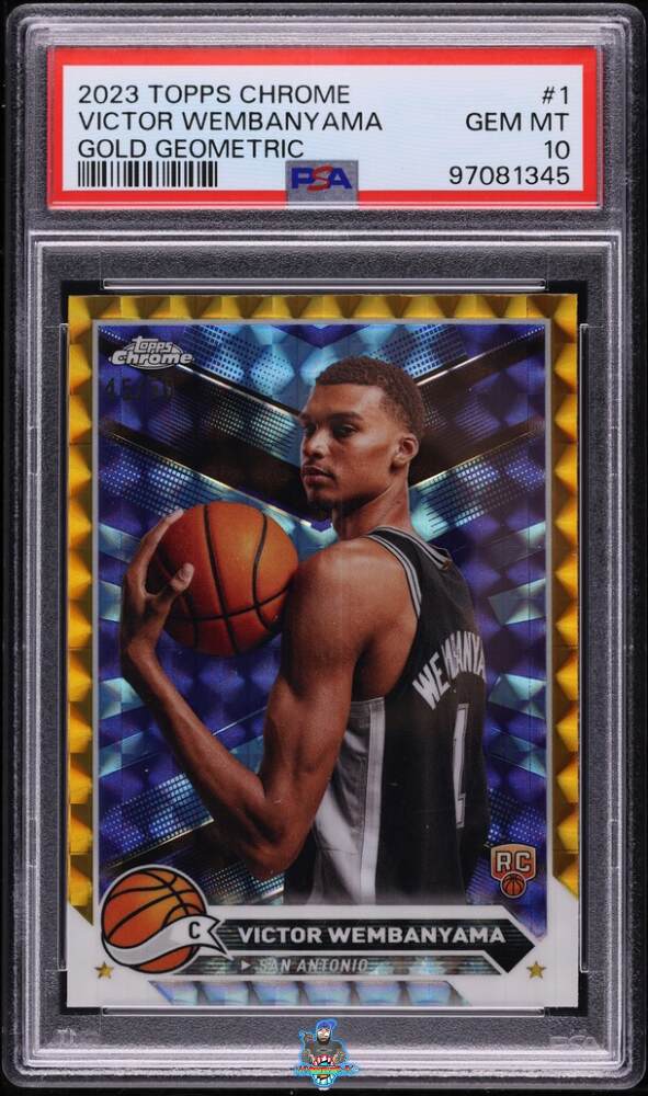 2023 Topps Chrome Gold Geometric Refractor Victor Wembanyama #1 /50