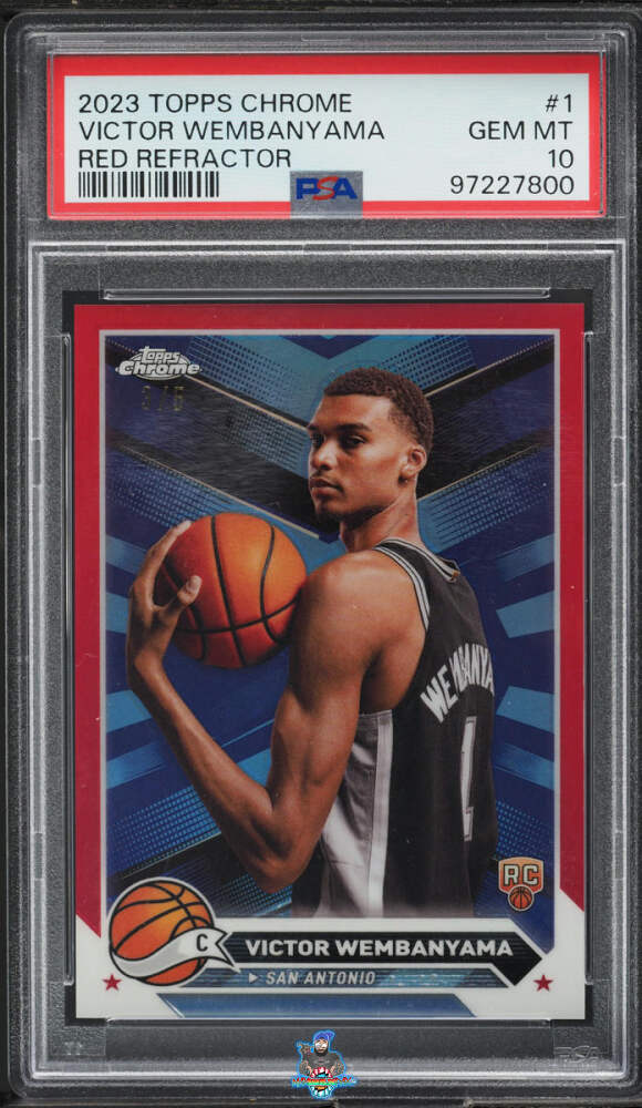 2023 Topps Chrome Red Refractor Victor Wembanyama #1 /5