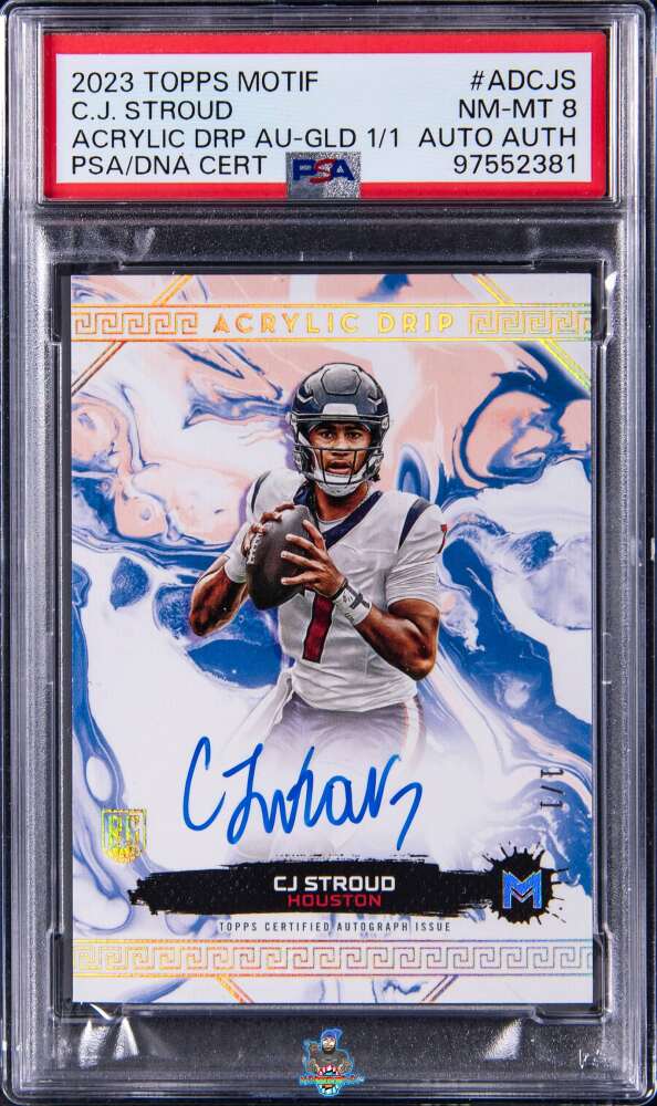 2023 Topps Motif Acrylic Drip Autograph Gold CJ Stroud #ADCJS /1