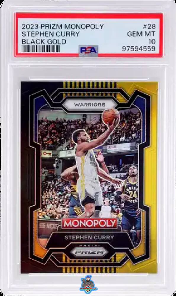 2023 Panini Prizm Monopoly Black Gold Stephen Curry #28 /5