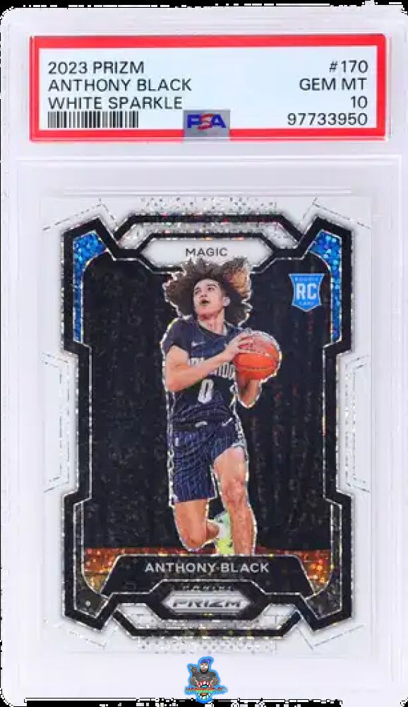 2023 Panini Prizm White Sparkle Prizm Anthony Black #170