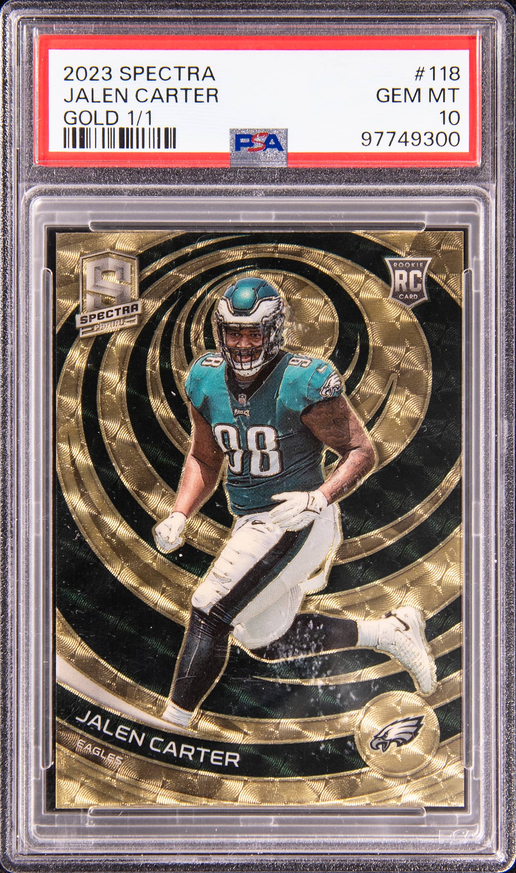 2023 Panini Spectra Gold Jalen Carter #118