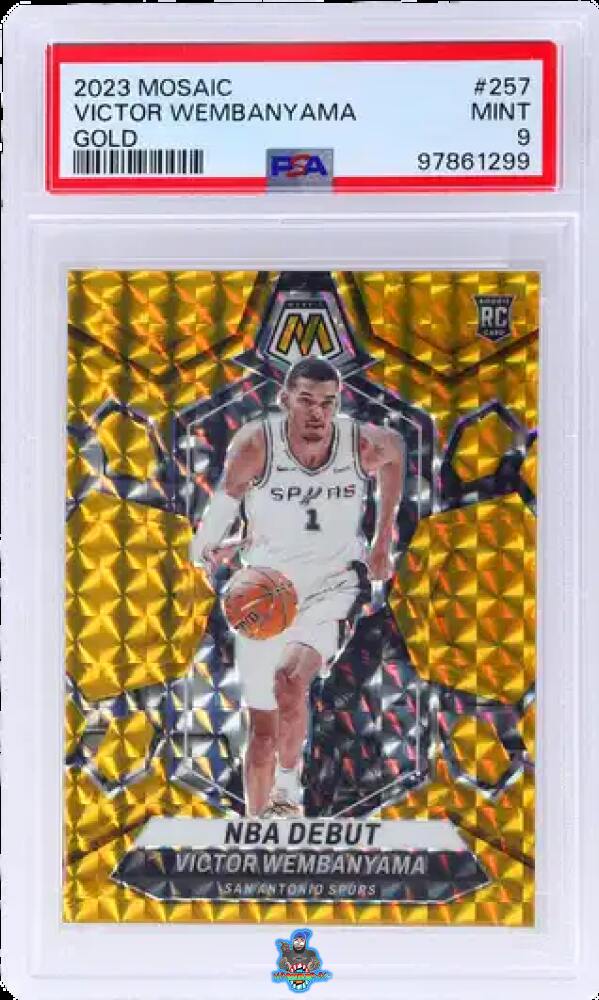 2023 Panini Mosaic Gold Victor Wembanyama #257 /10