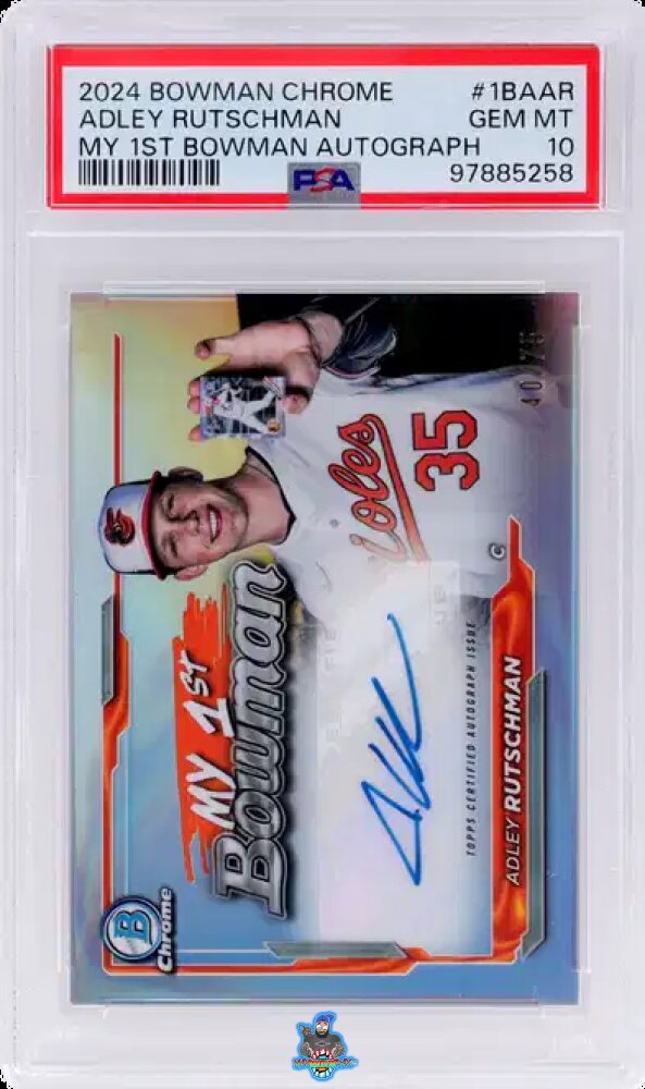 2024 Bowman Chrome My 1st Bowman Autograph Adley Rutschman #1BAAR /75