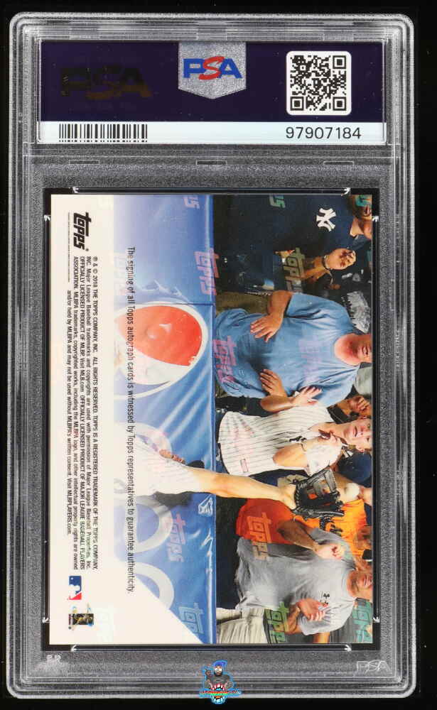Back of 2018 Topps Now Gold Autograph Ronald Acuna Jr. #403G /1