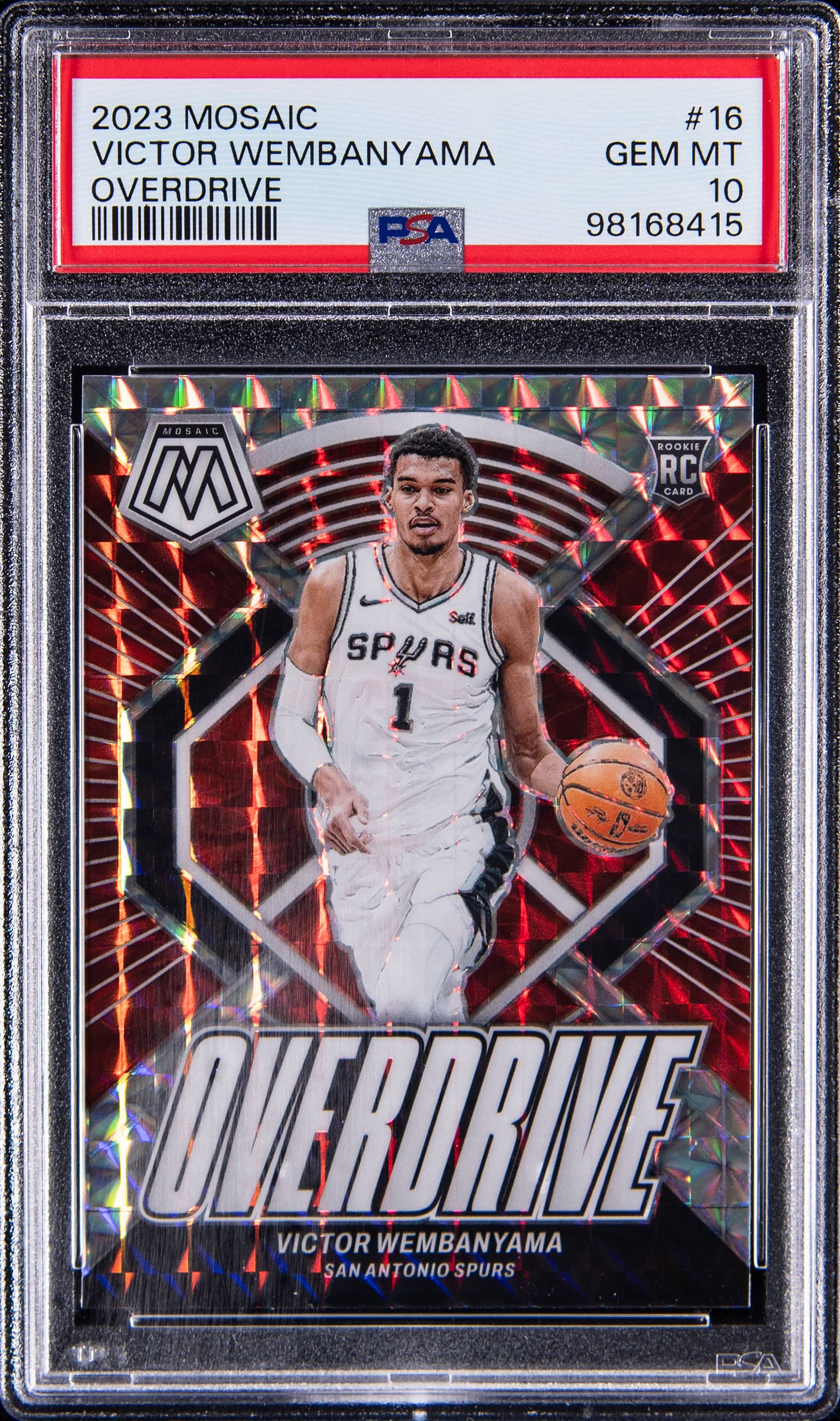 2023 Panini Mosaic Overdrive Victor Wembanyama #16