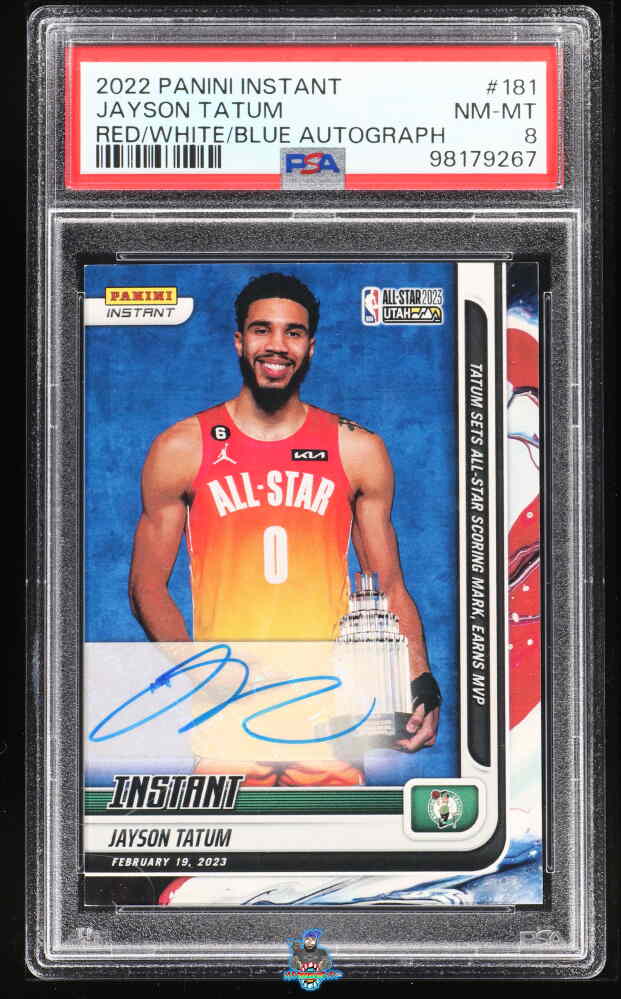 2022 Panini Instant Red White Blue Autograph Jayson Tatum #181