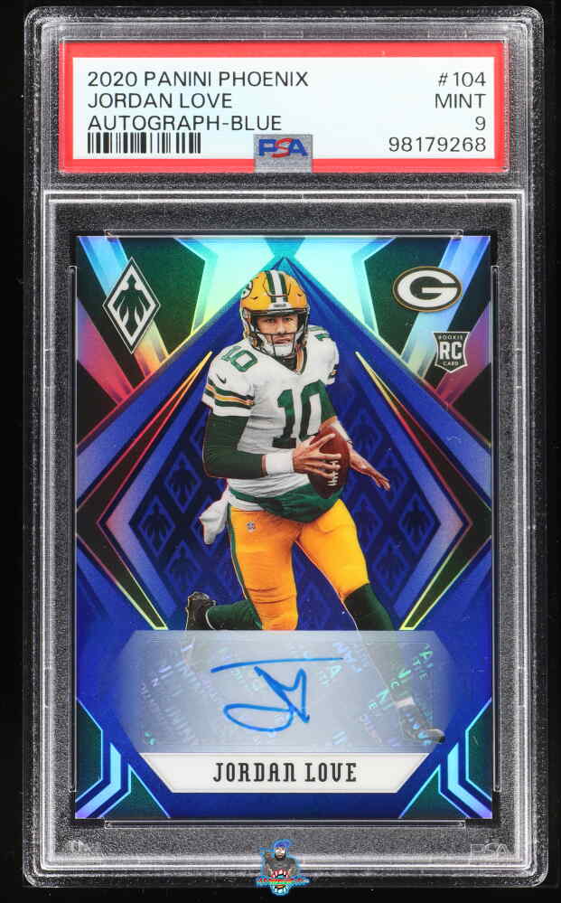 2020 Panini Phoenix Rookie Autograph Blue Jordan Love #104 /15