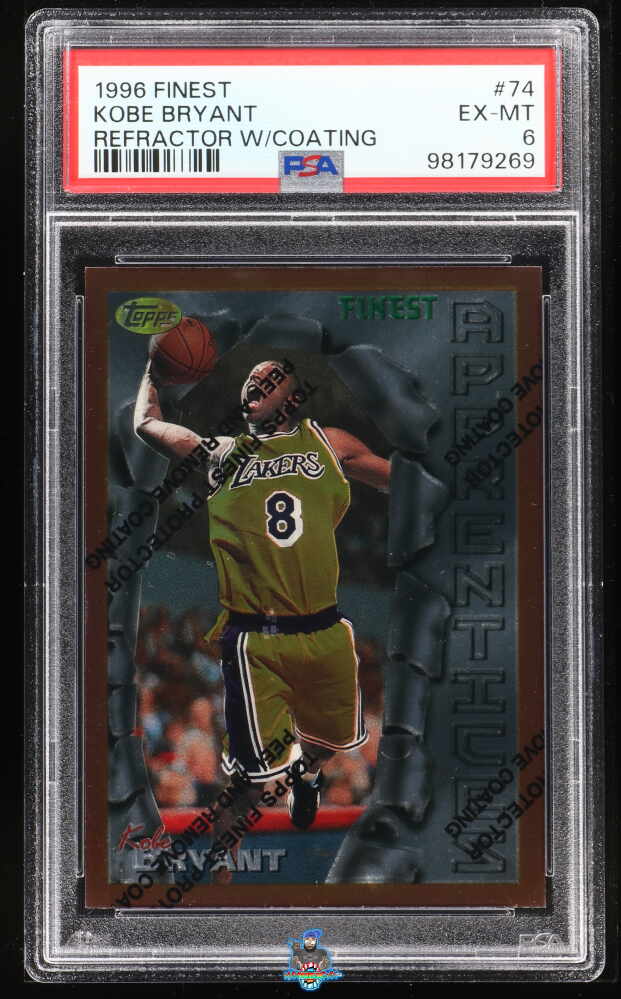 1996 Finest Refractor With Coating Kobe Bryant #74
