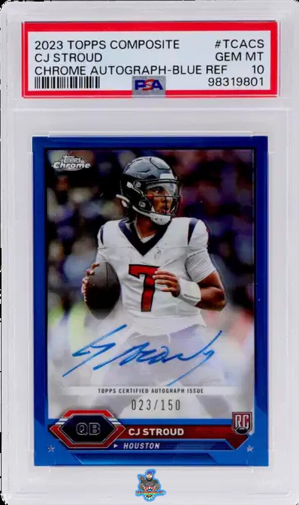 2023 Topps Composite Chrome Autograph Blue Refractor CJ Stroud #TCACS /150
