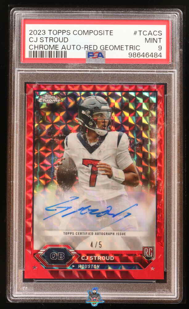 2023 Topps Composite Chrome Autograph Red Geometric CJ Stroud #TCACS /5