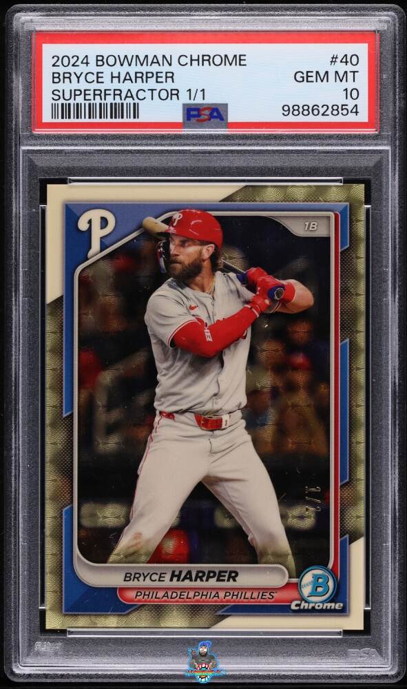 2024 Bowman Chrome Superfractor Bryce Harper #40