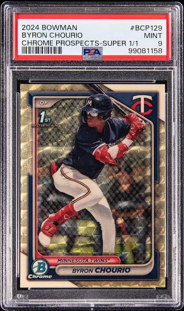 2024 Bowman Chrome Prospects Superfractors Byron Chourio #BCP129 /1