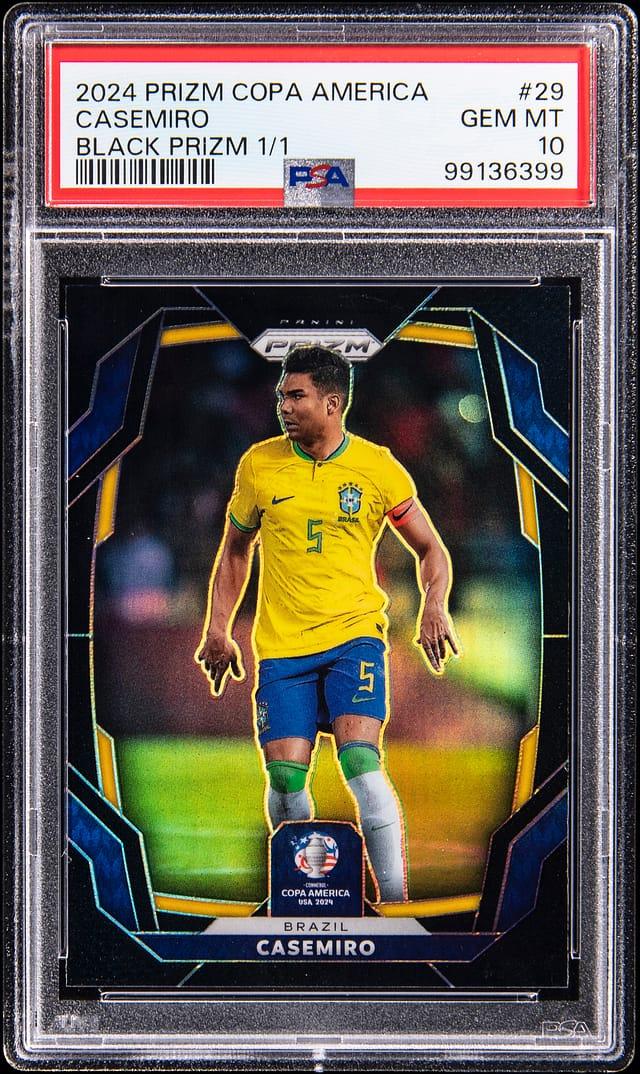 2024 Panini Prizm Copa America Prizms Black Casemiro #29 /1