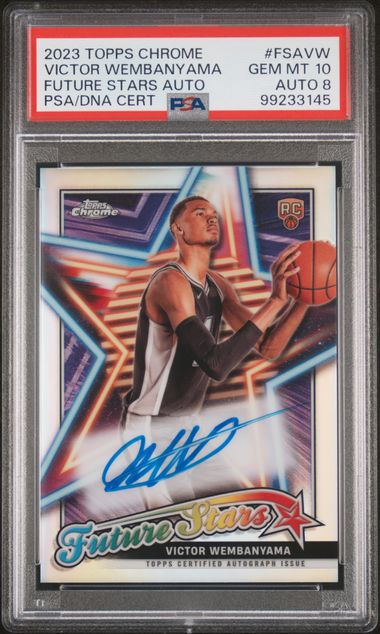 2023 Topps Chrome Future Stars Autograph Victor Wembanyama #FSAVW