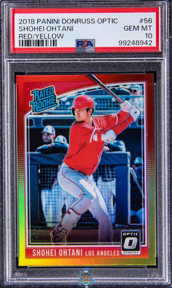 2018 Donruss Optic Rated Rookie Red Yellow Shohei Ohtani #56