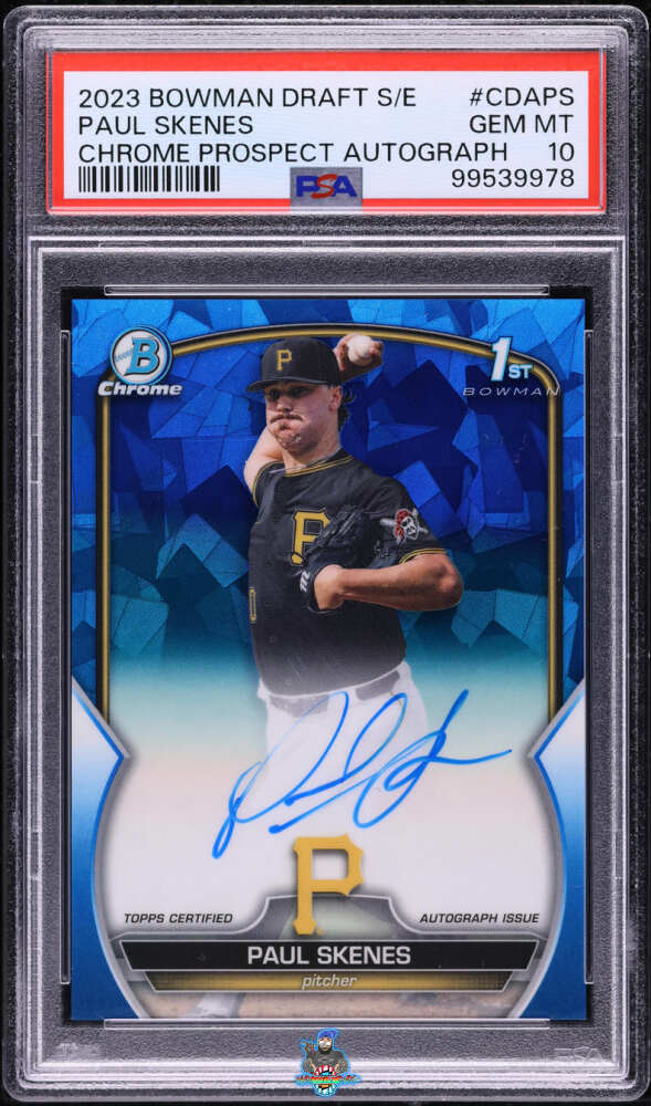 2023 Bowman Draft Sapphire Chrome Prospect Autograph Paul Skenes #CDA-PS /199