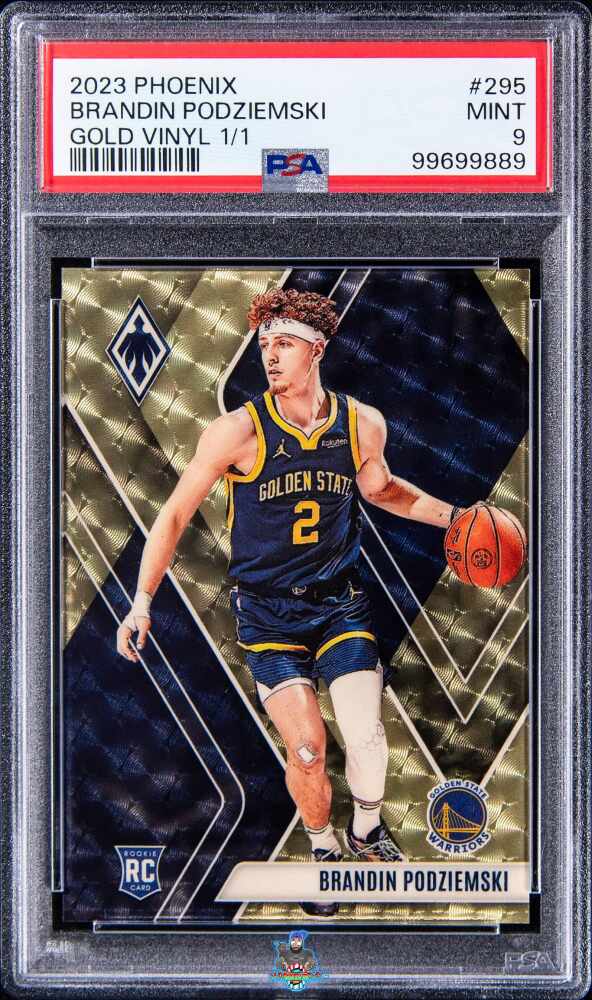 2023 Panini Phoenix Gold Vinyl 1/1 Brandin Podziemski #295